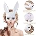 BESTOYARD Masquerade Mask Rabbit Mask Bunny Mask for Birthday Party Easter Halloween Costume Accessory Party Favors