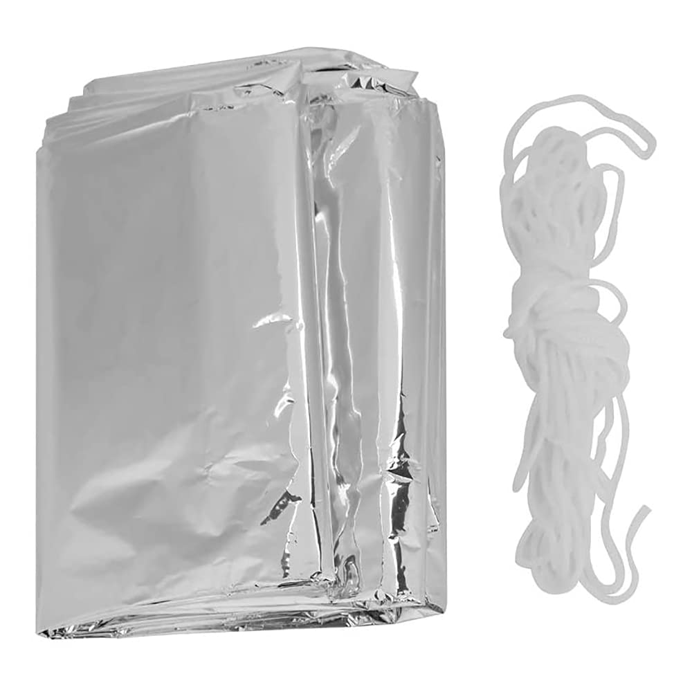 ANCLLO Emergency Survival Shelter Tent - 59 x 95inch Waterproof 2-Person Mylar Thermal Shelter for Hiking Camping