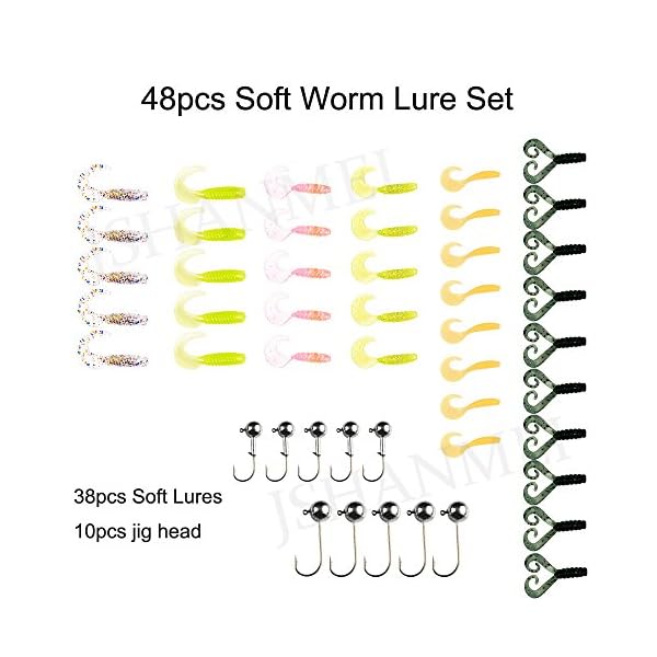 JSHANMEI-Soft-Fishing-Lure-Set-Lead-Jig-Head-Hook-Grub-Worm-Soft-Fishing-Lures-Soft-Baits-Shads-Plastic-Fish-Lure-Set-Tackle-Pesca JSHANMEI-Soft-Fishing-Lure-Set-Lead-Jig-Head-Hook-Grub-Worm-Soft-Fishing-Lures-Soft-Baits-Shads-Plastic-Fish-Lure-Set-Tackle-Pesca