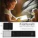 LED Book Light Portable Clip Book Reading Light Adjustable 4-Level Brightness USB Rechargeable Book Reading Lamp in Bed with Eye-Care Brightness for Book and Outdoor Lighting
