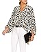 Angerella Womens Cute Tops Long Sleeve Loose Casual Shirt Workout V Neck Blouses Leopard,S