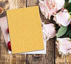 ALIBBON Flower Background Plastic Embossing Folders