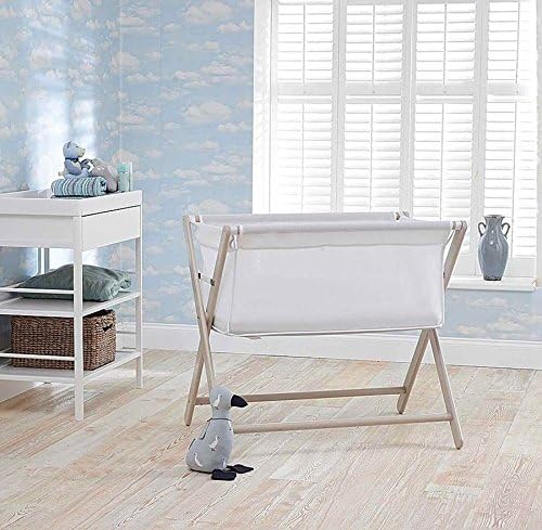 Little Chick Breathable Crib with a Luxury Breathable Microfibre Hypoallergenic Mattress - Warm Grey