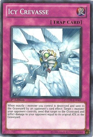 Yu-Gi-Oh! - Icy Crevasse (PHSW-EN069) - Photon Shockwave - 1st Edition - Common