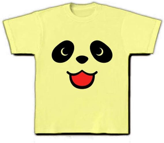 Amazon Co Jp のんきなパンダの顔がドーン のパンダグッズ かおシリーズ パンダのかお Tシャツ ライトイエロー S ライトイエロー 服 ファッション小物