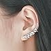 EVER SHINE Angel Wings CZ Crystal Ear Cuff Vines Climbers Crawlers Clip On Earrings