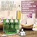 Essential Oil Roller Bottles [Plastic Roller Ball] FREE Plastic Pippette and Funnel - Refillable Glass Color Roll On for Fragrance Essential Oil - 30ml 1 oz (8 PACK, GREEN)