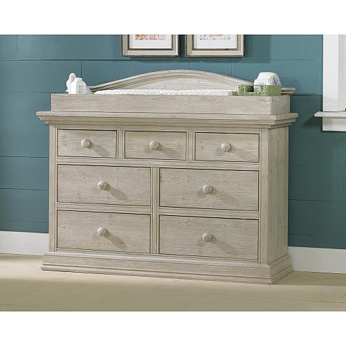 White Washed Pine Cosi Bella Dresser Changing Topper  - Dresser Not Included