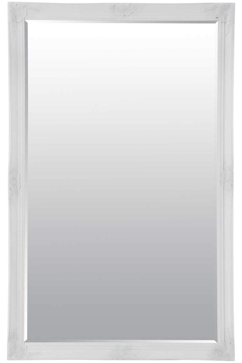 MirrorOutlet Extra Large White Full Length Antique Bevelled Wall Mirror 5Ft6X3Ft6 164cmX102cm, 168x102,XY084