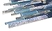 Glossy Blue Glass and Blue Stone Random Brick Straight Pattern Glass Mosaic Tiles for Bathroom and Kitchen Walls Kitchen Backsplashes