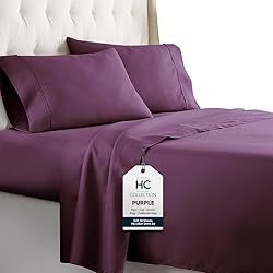 HC COLLECTION Bed Sheets Set King with 2