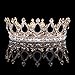 Ulike2 King/queen Crown Red Ruby Stone Sapphire Tiaras Gold/silver Plated Hair Jewelry (6#)