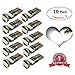 FlashWolves Extremely Bright 194 LED Bulbs for Car Interior Dome Map Door Courtesy License Plate Lights Compact Wedge T10 194 168 2825 Xenon White (Pack of 10) Best Value in the market!