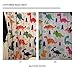 Riyidecor Kids Dinosaur Shower Curtain for Bathroom 72Wx72H Boys Cartoon Animal Colorful Dino Multi Color Child Wildlife 12 Pack Metal Hooks Decor Fabric Bathroom Polyester Waterproof RY-MSLQ