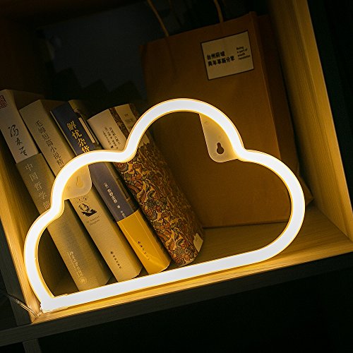 Cloud LED Lights Decorative Neon Lights Wall&Table Decor Home Birthday Party Supplies Marquee Cloud Battery Night Light