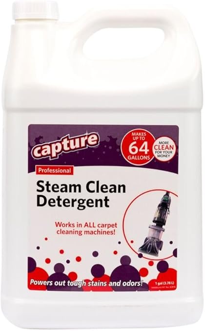 Amazon Com Capture Professional Steam Cleaner Carpet Detergent For All Cleaning Equipment Resolve Stain Smells Odor 1 Gallon Concentrate Make 64 Gallons Health Personal Care