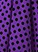 Dressystar Vintage Polka Dot Retro Cocktail Prom Dresses 50's 60's Rockabilly Bandage Purple Black Dot S