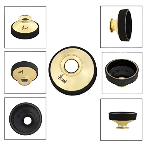 ULKEME Lightweight ABS Mute Dampener Silencer For Alto Saxophone Musical Instrument - Thumbnail 4