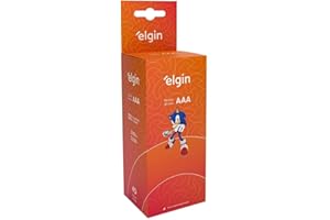 Caixa de Pilha AAA com 40 unidades Elgin Palito - Tubo, Zinco