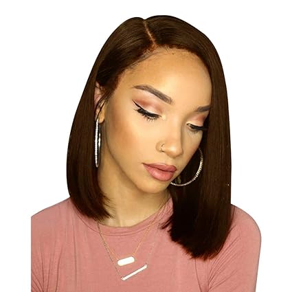 Amazon Com Jaromepower 18 Bob Wig Brazilian Synthetic Straight