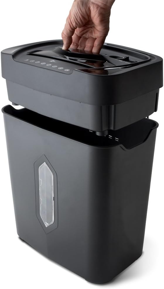 Aurora AU1220XA 12 Sheet Crosscut Paper and Credit Card Shredder with 5.2 gal Wastebasket: Electronics