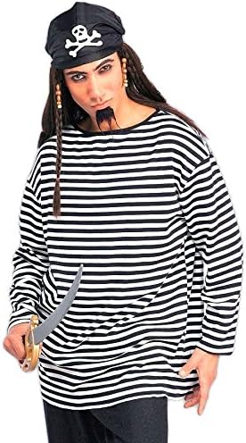 RubiesNovelties Men's Striped Costume Shirt