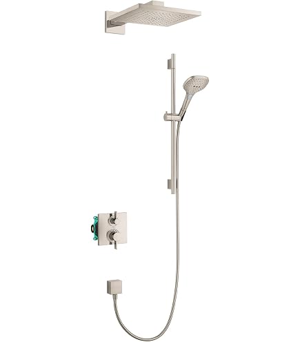 Hansgrohe Ecostat Square Shower Valve Trim – Modern Pressure Balance Trim In Chrome, Compatible With IBox - View #5