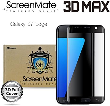 ScreenMate 3D Max Full Cover Tempered Glass Screen Protector (Samsung Galaxy S7 edge - Black)