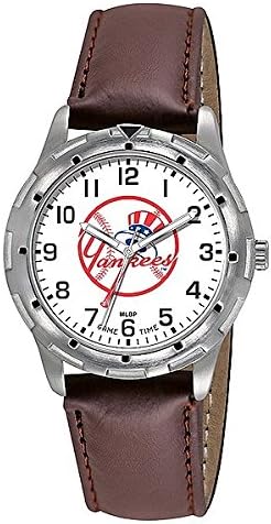 New York Yankees Brown Leather Tophat Watch
