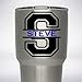 Split College Initial Monogram Name Decal for Yeti Tumbler 20oz or 30oz