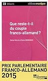 Que Reste T Il Du Couple Franco Allemand by