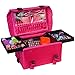 SHANY Soft Makeup Artist Rolling Trolley Cosmetic Case with Free Set of Mesh Bags, Summer Orchid
