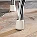 SoftTouch Non-Marking Chair Leg Tip Protect Floors From Scratches with Anti-Skid Rubber, 1-1/8 Inch, White