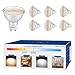 Warmoon 5W GU10 LED Bulbs(50 Watt Equivalent) , 3000K Warm White, 120° Beam Angle Corn Light Bulb for Party Home(Pack of 6)
