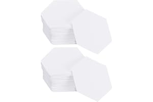 HARFINGTON 200 Count Hexagon Paper Piecing Paper for Quilting, 0.75-Inch English Paper Piecing Template, Foundation Paper Pieces Patchwork Supplies for Quilting Sewing DIY Craft