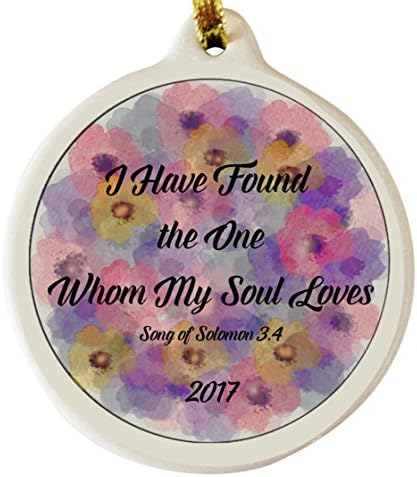Song Of Solomon 2017 Porcelain Ornament I Have Found the One Whom My Soul Loves Gift Boxed Rhinestone