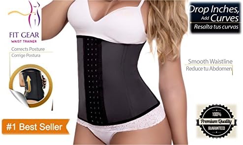 FIT Gear Womens Waist Trainer Medium Black