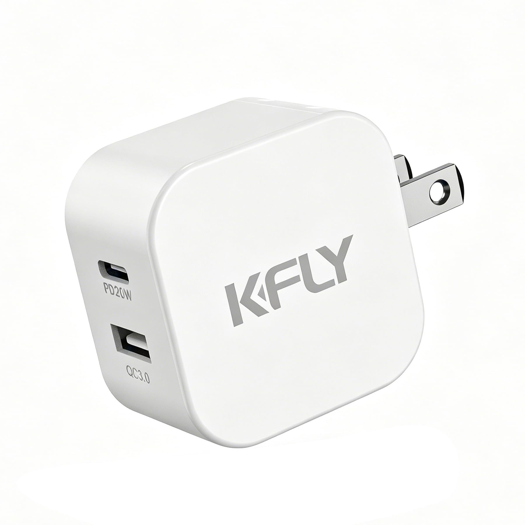 KFLY タイプ c 充電器 type-c ACアダプター 20W USB PD3.0急速充電器 対応 iPhone17/16/15充電可 2つの出力ポー