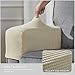 CHUN YI Set of 2 Stretch Sofa Armrest Covers Armchair Slipcovers, Washable Armchair Slipcover Arm Cover for Sofa Chair Recliner with Free Pins, Ivory White