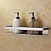 KES Bathroom Shelf Stainless Steel Bath Shower Shelf Basket Caddy Rustproof Square Modern Style Wall Mounted Brushed Finish, BSC205S40A-2