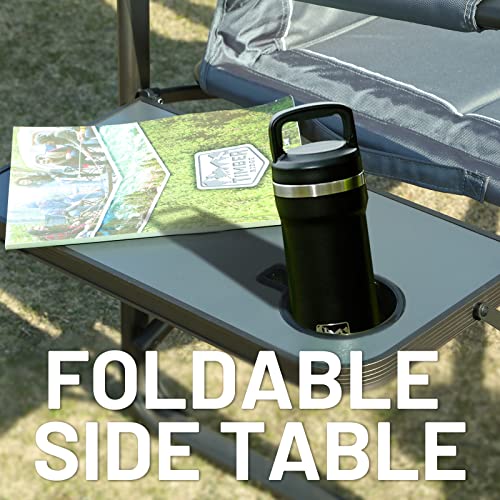 TIMBER RIDGE XXL Upgraded Oversized Directors Chairs with Foldable Side