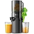 Masticating Juicer, safe and quiet,Slow Cold Press Juicer Machine Juicer Machines with Low Noise for Whole Vegetables and Fruits