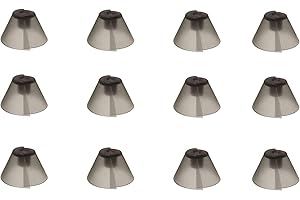 JOFI LINKIM 12 Counts GN Resound Sure Fit Hearing Aid Tulip Domes For Standard Receiver BTE Hearing Amplifier With Carry Case