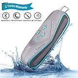 Waterproof Bluetooth Speaker, Leeron Marine and Waterproof IPX7 Wireless Bluetooth 4.1 Speaker for iPhone, Android & iPod, Sandproof & Shockproof Outdoor Speaker with Card Reader and Aux (Blue)