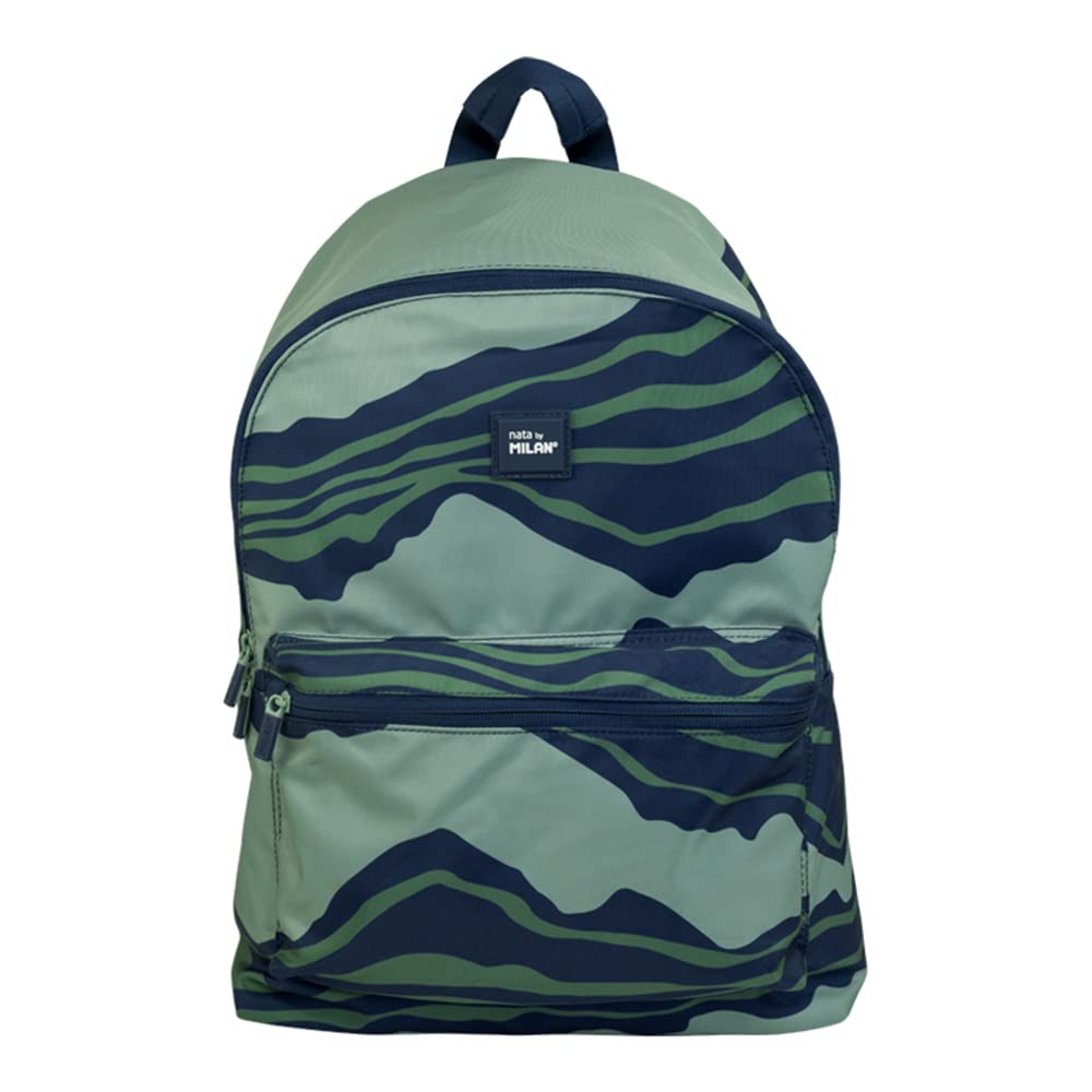 School Backpack 2 Zips, Melt Green (20L)