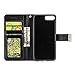 iPhone 7 Plus Case - IZENGATE [Classic Series] Wallet Cover PU Leather Flip Folio with Stand (Black)