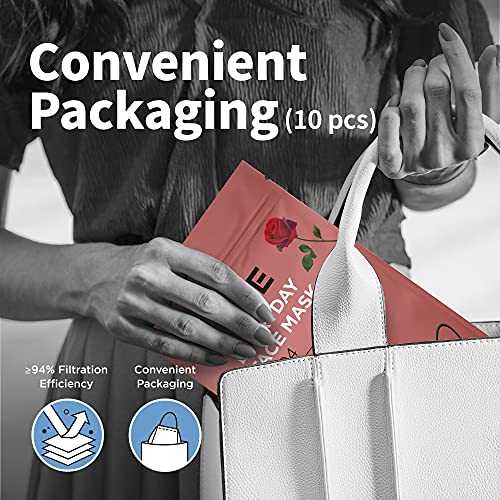 Rose Mask KF94, Experience everyday protection, 94 Filtration Efficiency, Custom Fit and Secure