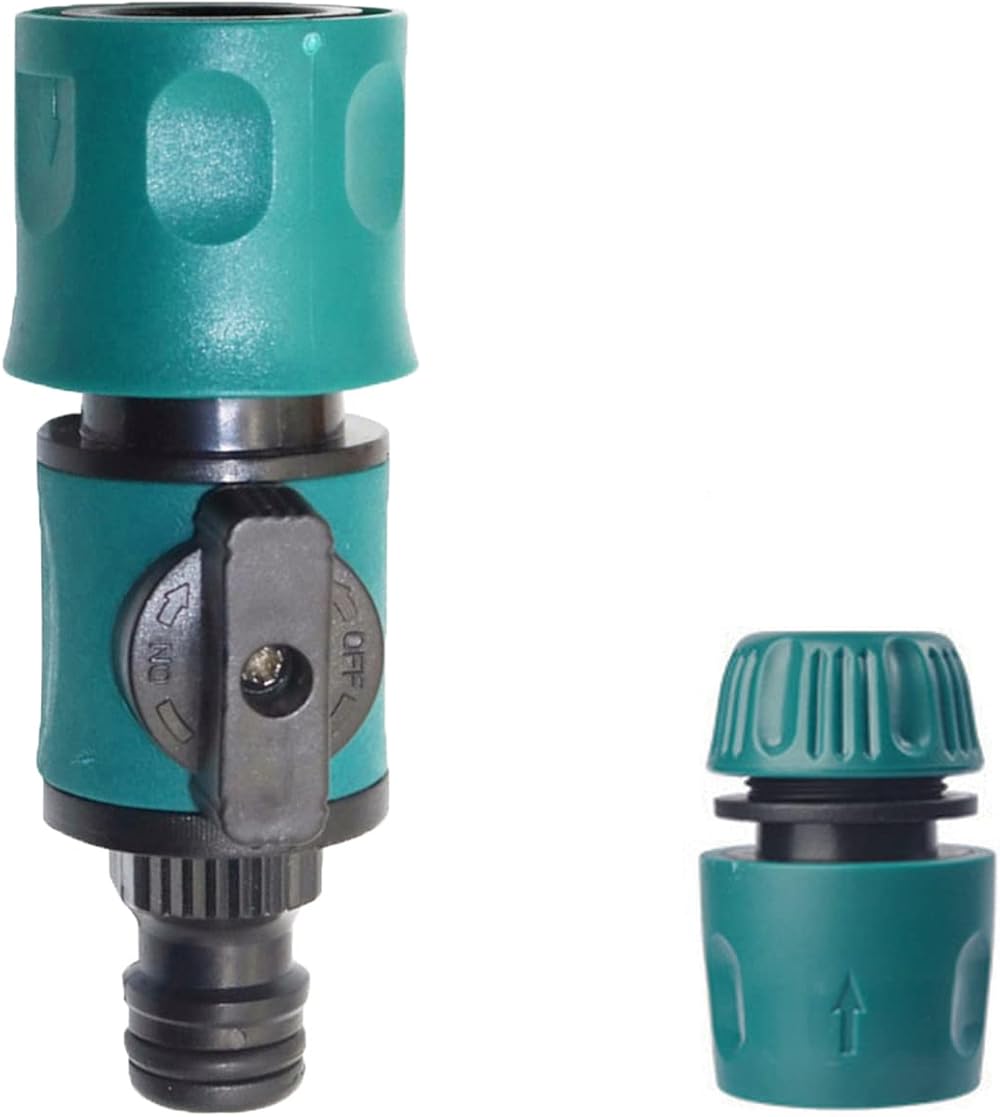 TOPWAYS Quick Release In Line Shut Off Valve for Garden Hose