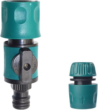 TOPWAYS Quick Release In Line Shut Off Valve for Garden Hose