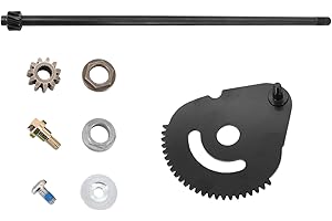 GardenP+ 738-05078 938-05078 Steering Rod Shaft with Screw, Bushing, Gear & 617-04094 Steering Gear Kit for MTD/Troy-Bilt/Cra
